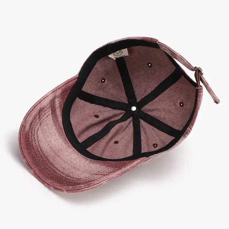 Adjustable Cotton Baseball Cap - Charmdeals