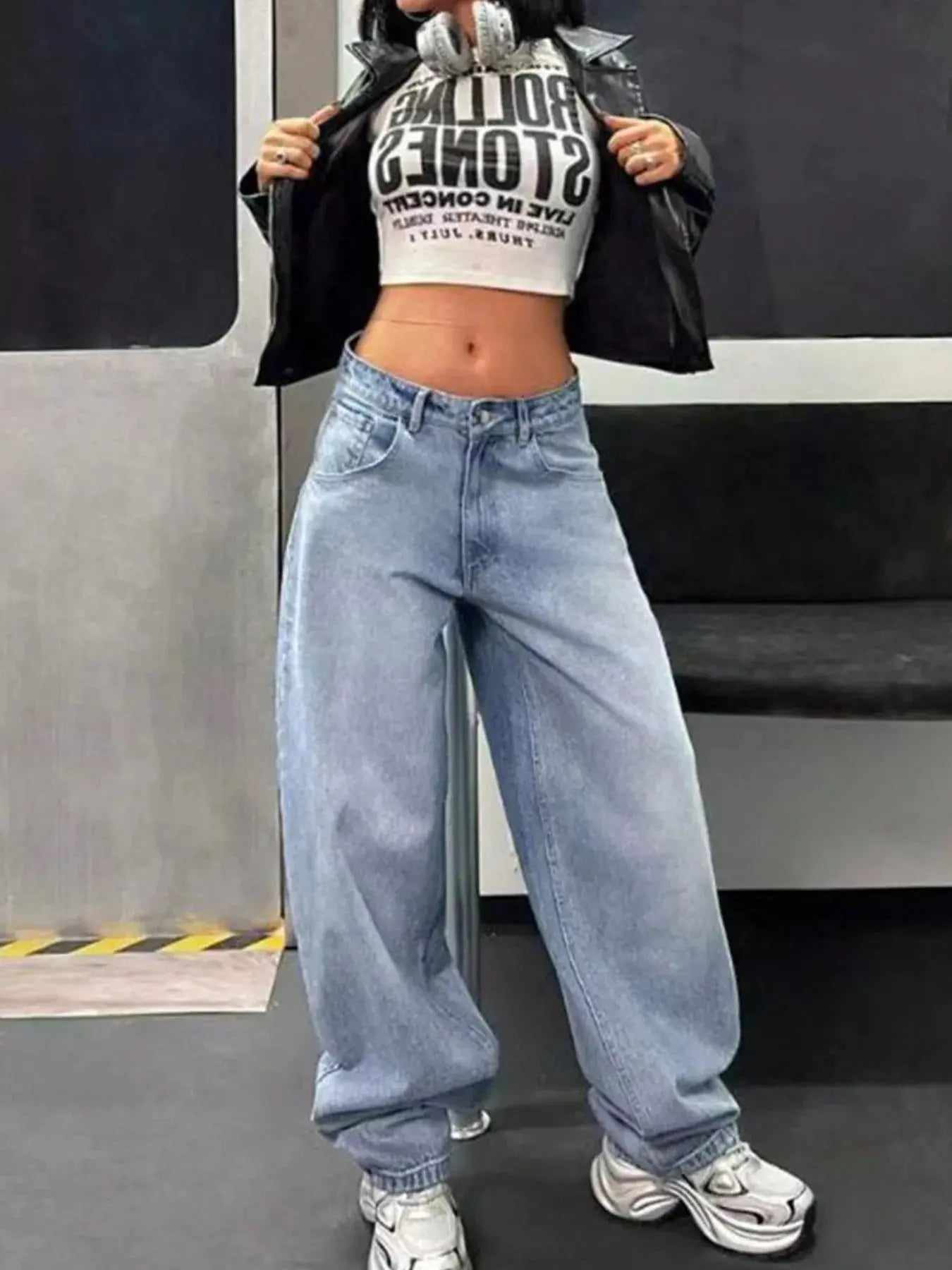 Baggy Wide Leg Jeans - Charmdeals