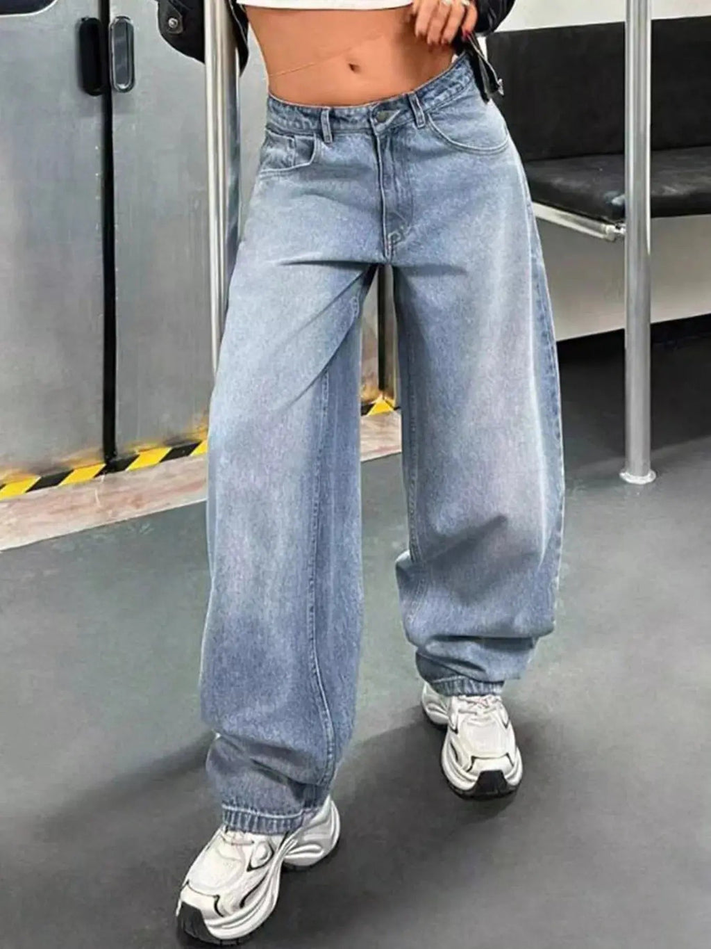 Baggy Wide Leg Jeans - Charmdeals