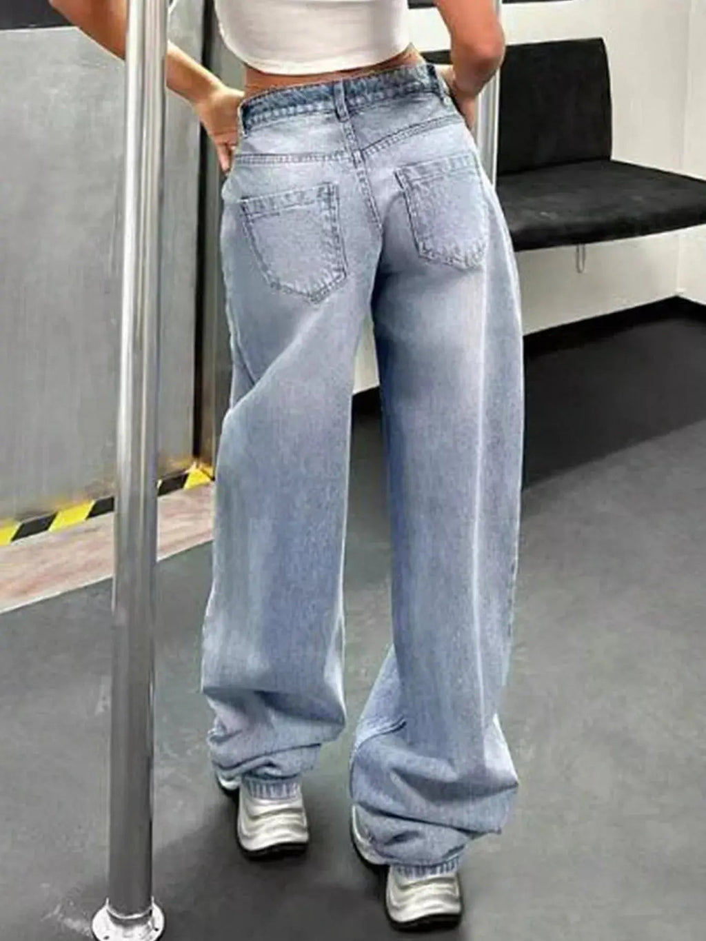 Baggy Wide Leg Jeans - Charmdeals