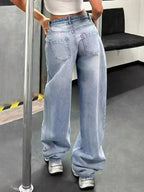 Baggy Wide Leg Jeans - Charmdeals