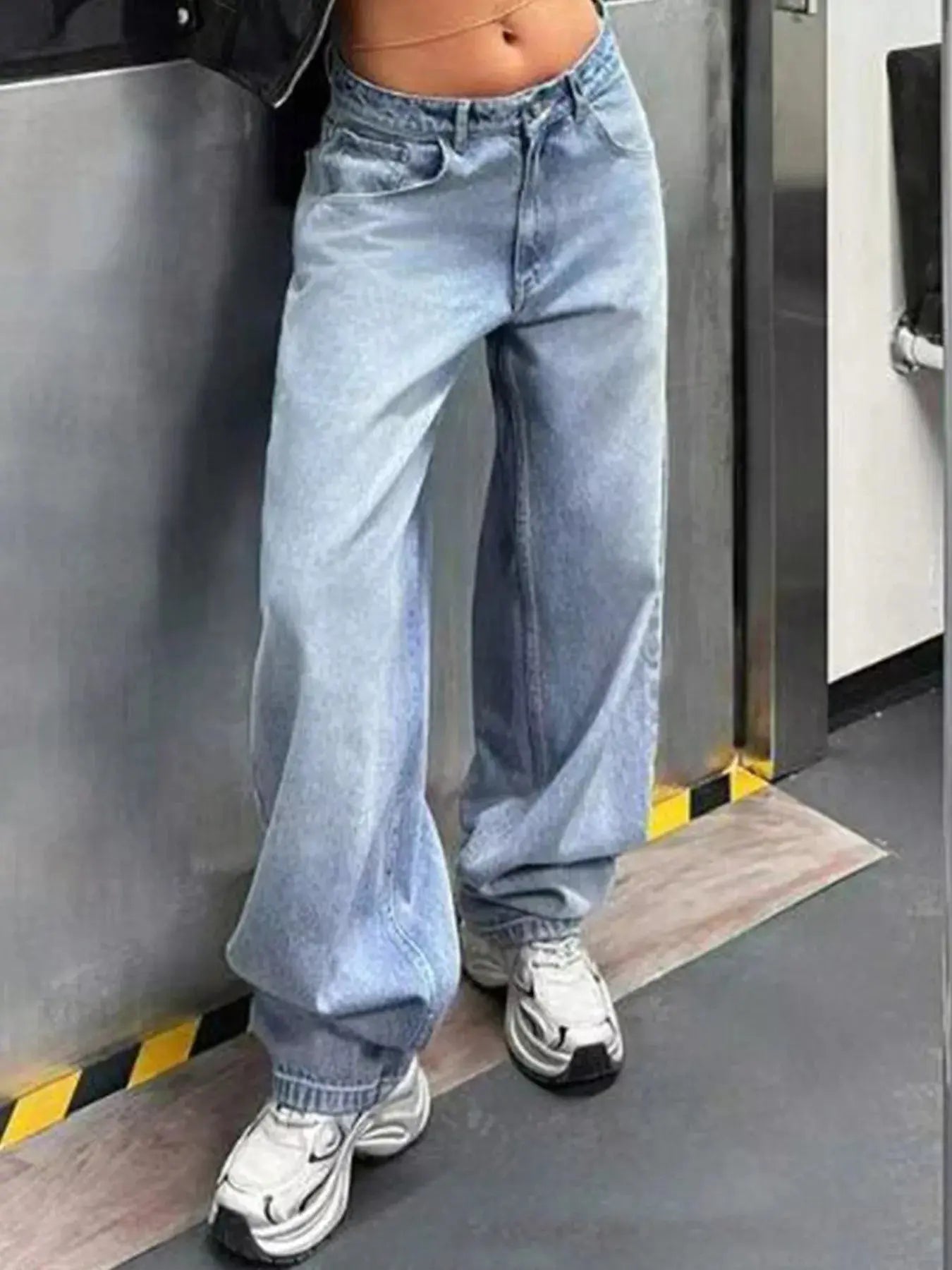Baggy Wide Leg Jeans - Charmdeals