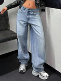 Baggy Wide Leg Jeans - Charmdeals