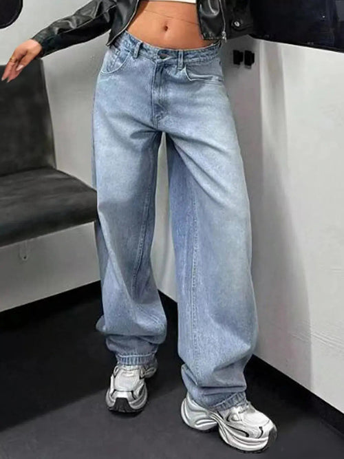 Baggy Wide Leg Jeans - Charmdeals
