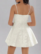 Bow Back Sweetheart Neck Cami Dress - Charmdeals
