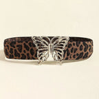 Butterfly Alloy Buckle Elastic Belt - Charmdeals