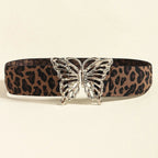Butterfly Alloy Buckle Elastic Belt - Charmdeals