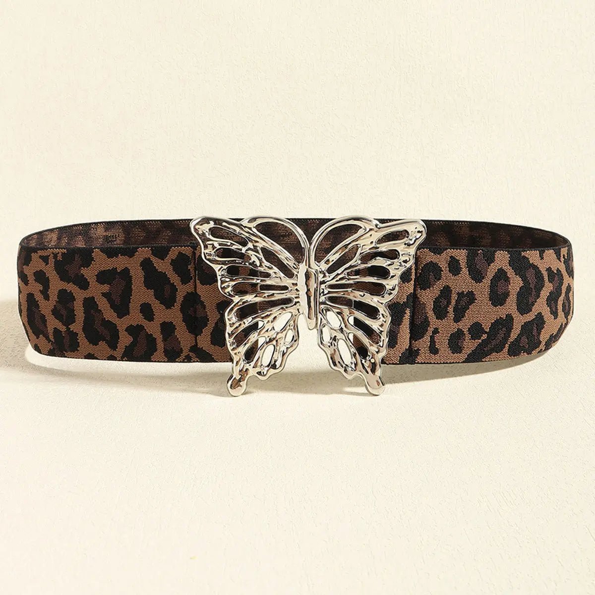 Butterfly Alloy Buckle Elastic Belt - Charmdeals