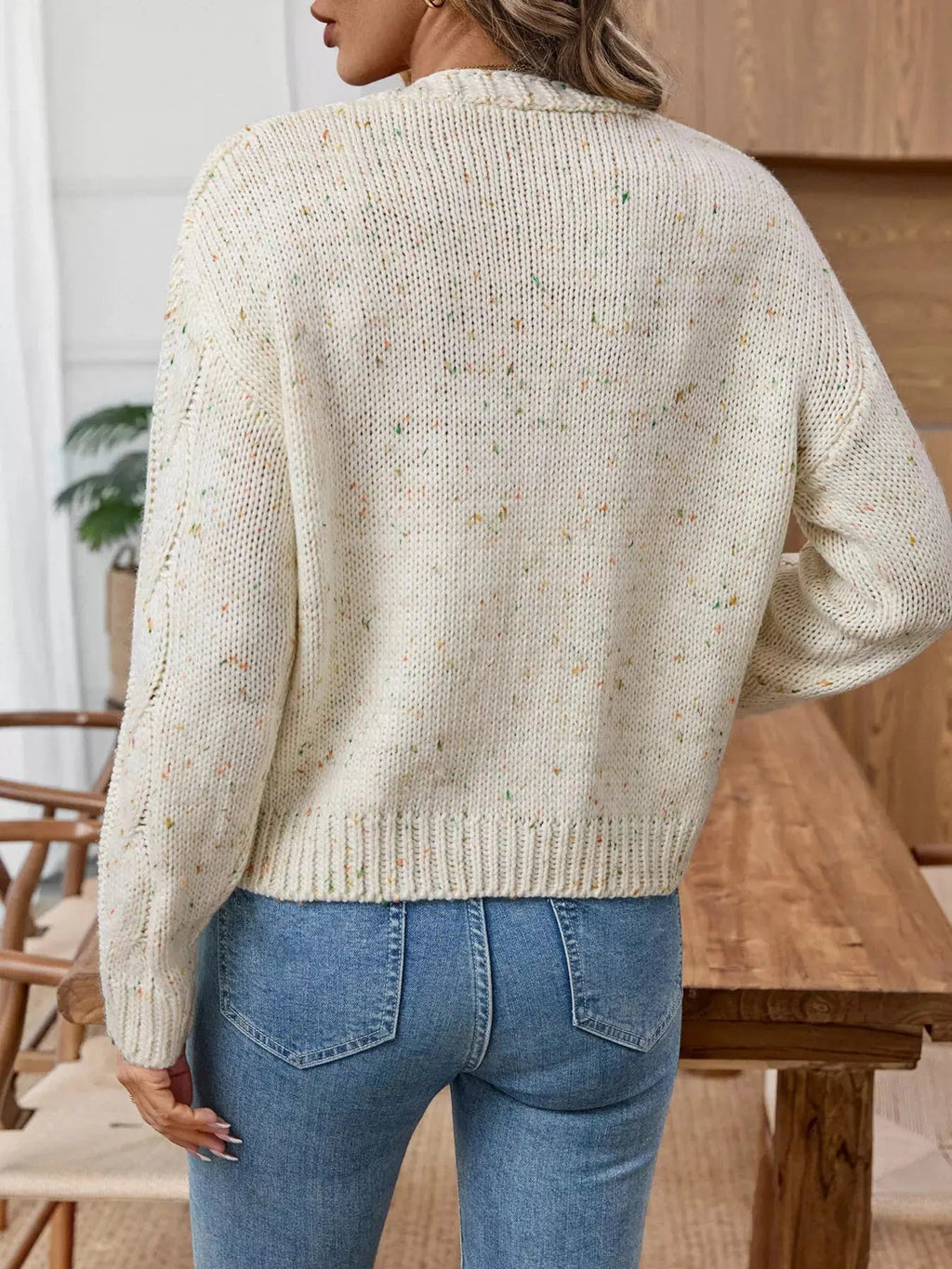 Cable Knit Button - Up Cardigan - Charmdeals