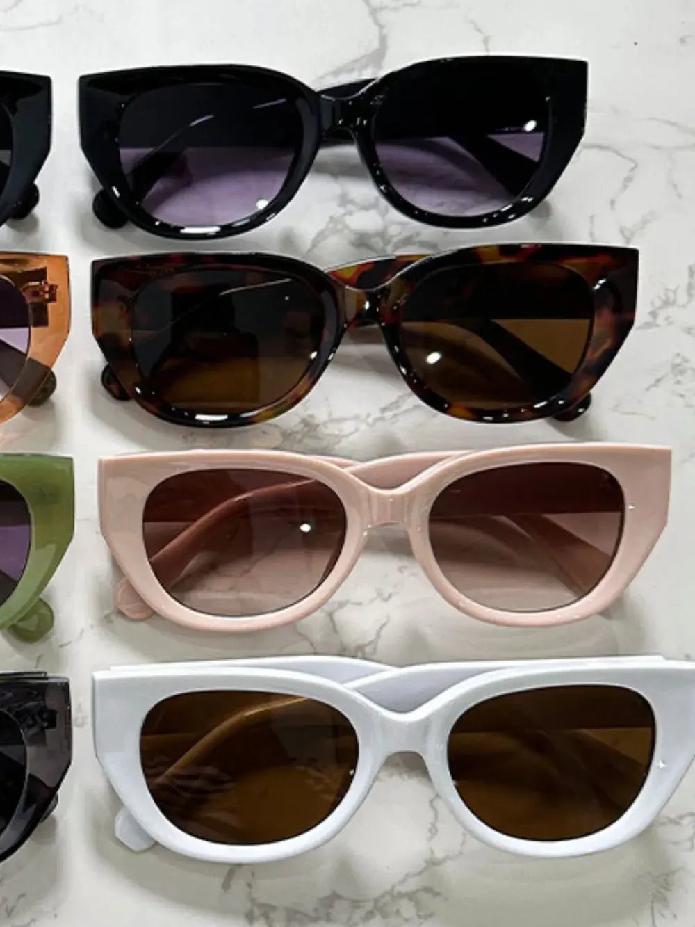 Cat Eye Polycarbonate Frame Sunglasses - Charmdeals