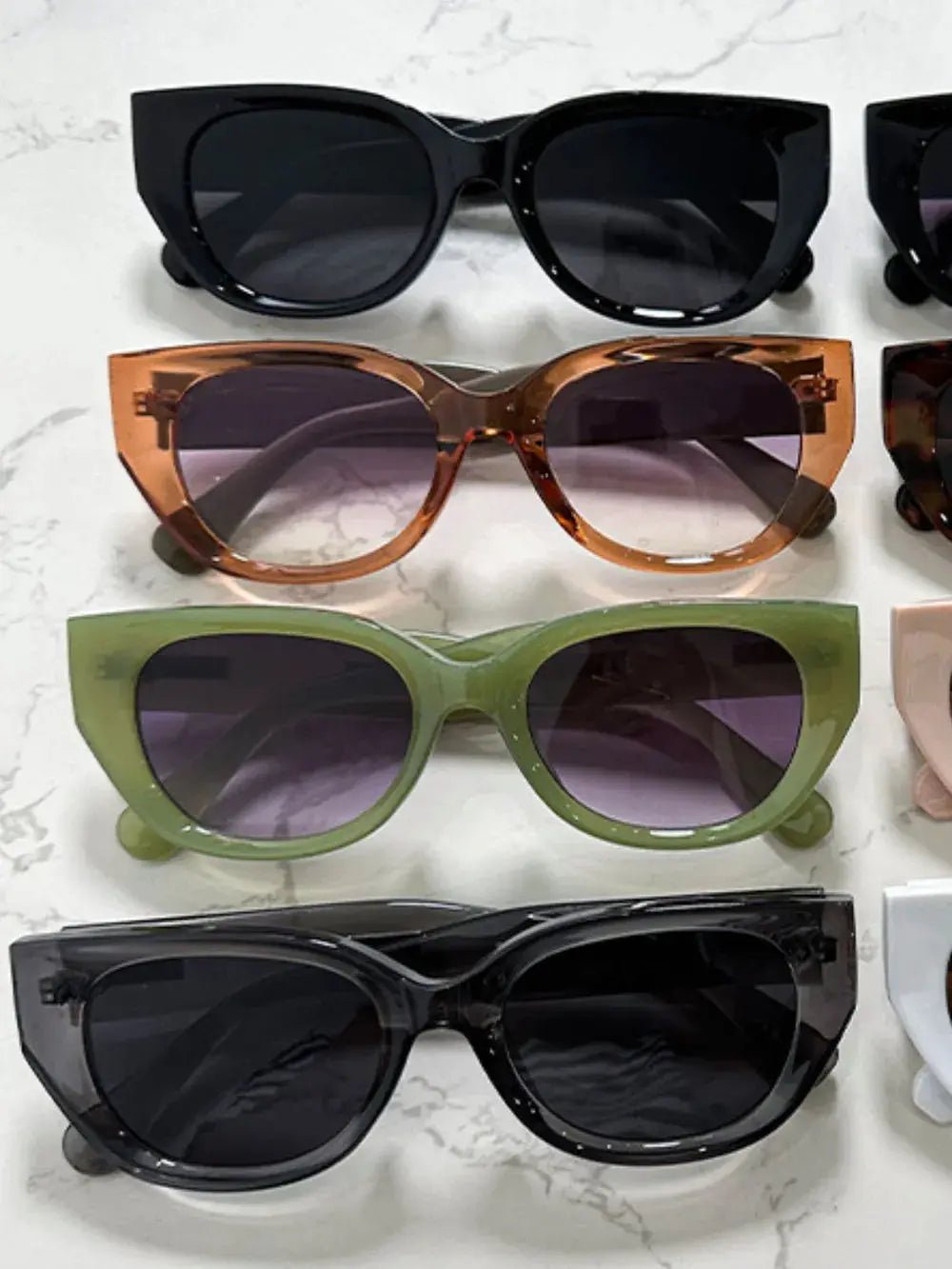 Cat Eye Polycarbonate Frame Sunglasses - Charmdeals