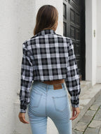 Collared Neck Decorative Pockets Jacket - Charmdeals