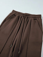 Collared Sweatshirt and High Waist Pants Active Set - Charmdeals