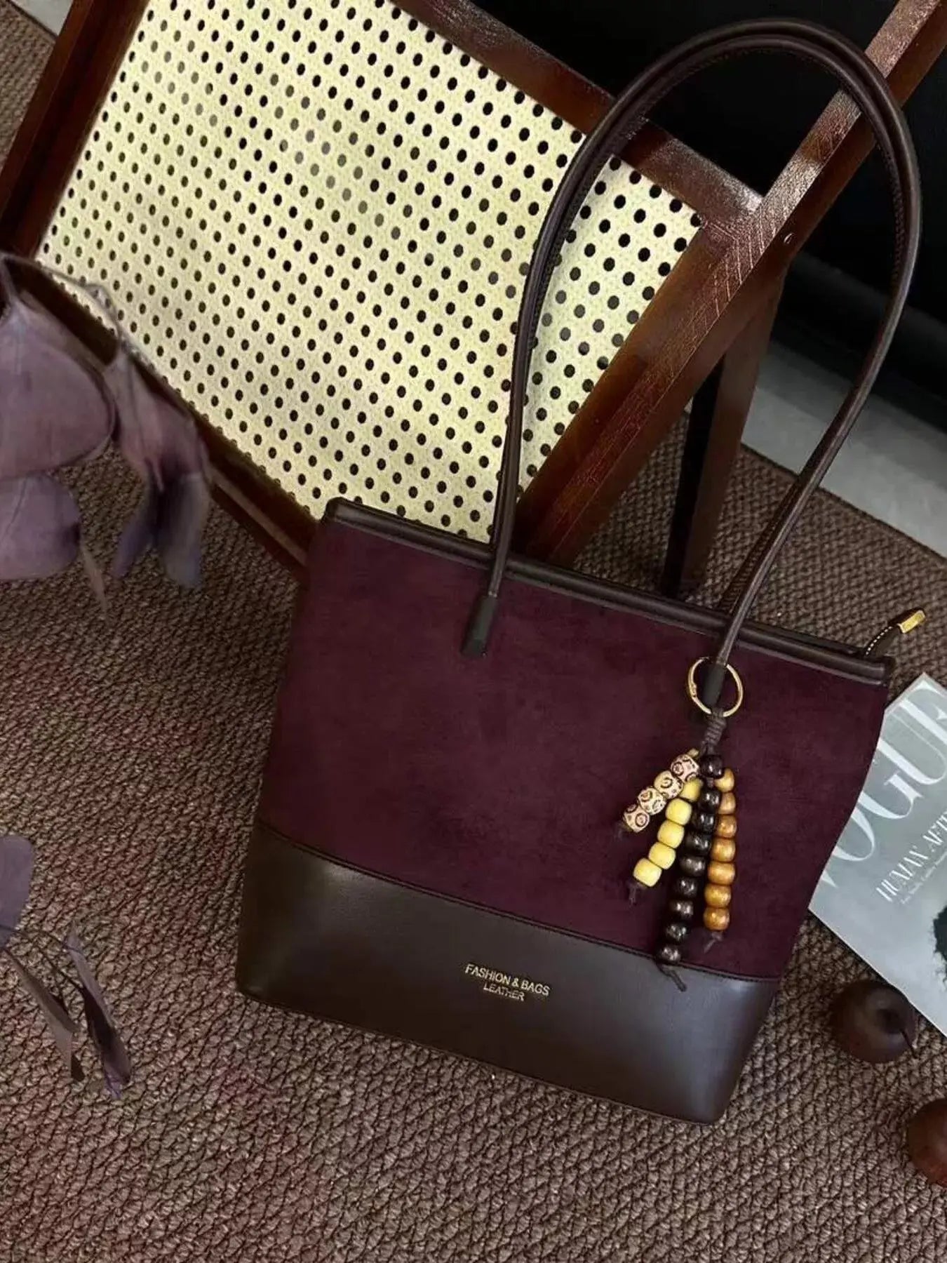 Color Block Shoulder Bag - Charmdeals