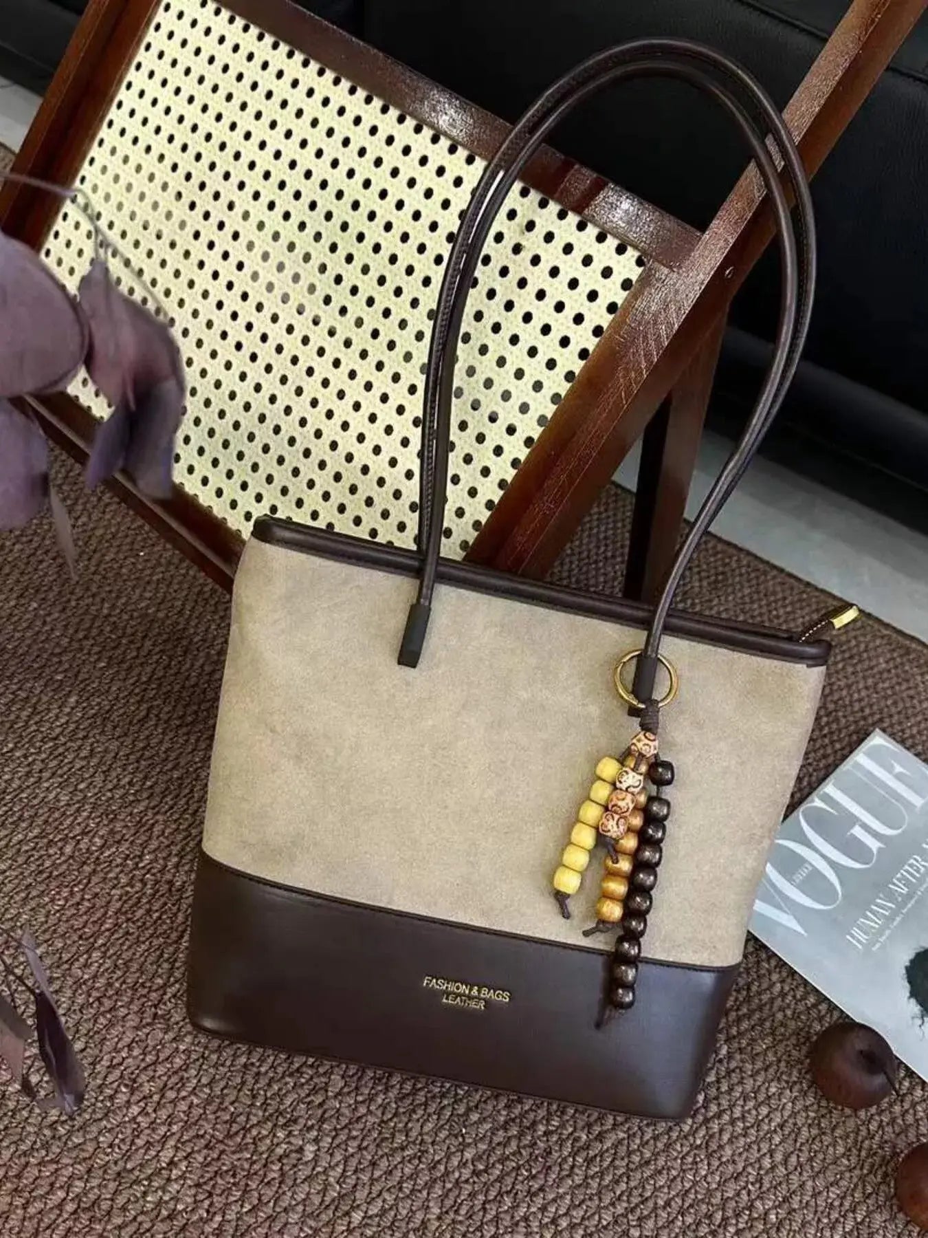 Color Block Shoulder Bag - Charmdeals