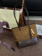 Color Block Shoulder Bag - Charmdeals
