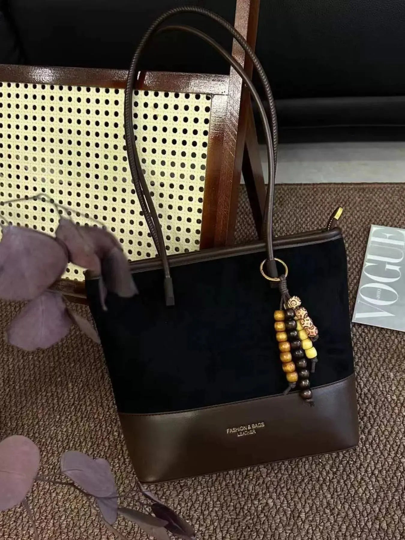 Color Block Shoulder Bag - Charmdeals