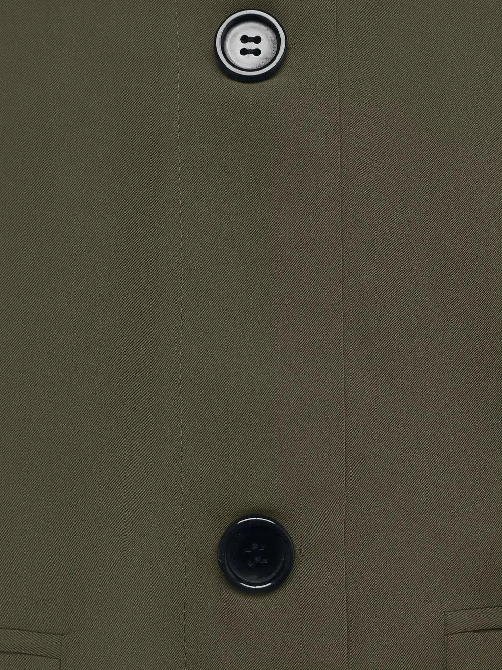 Contrast Collar Button Up Coat - Charmdeals