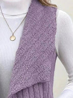 Cozy Fleece Open Front Vest Coat - Charmdeals