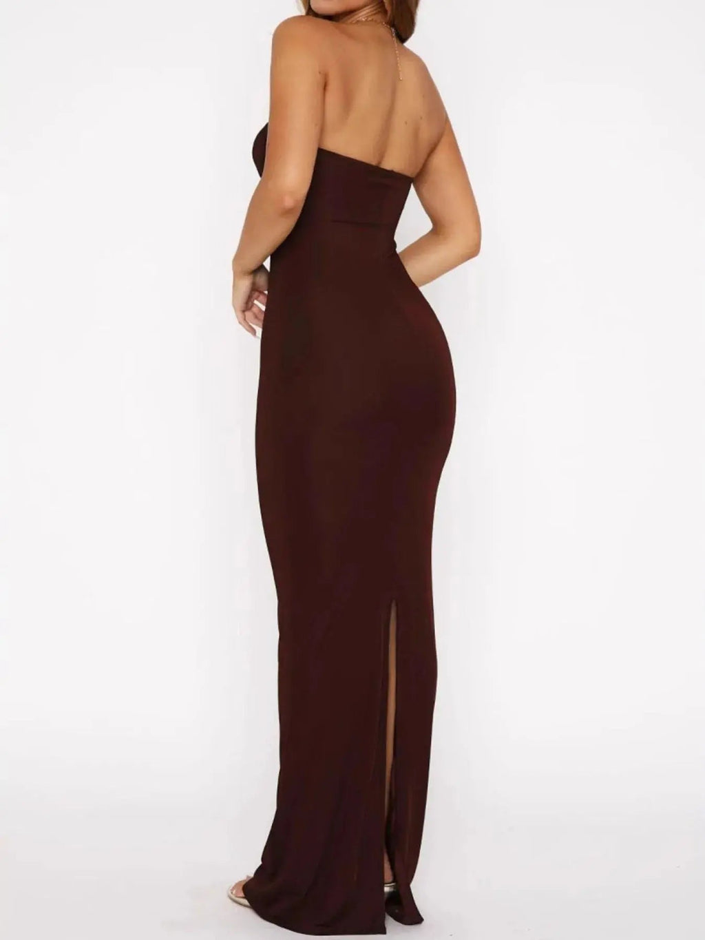 Cutout Sweetheart Neck Tube Maxi Dress - Charmdeals