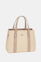 David Jones Canvas Handbag with Leather Trim - Charmdeals