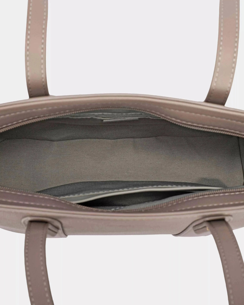 David Jones Leather Tote Bag with Gold Hardware - Charmdeals