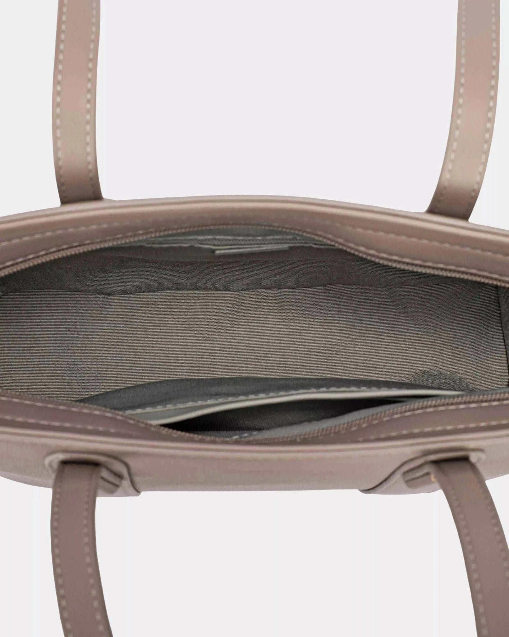 David Jones Leather Tote Bag with Gold Hardware - Charmdeals
