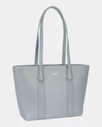 David Jones Leather Tote Bag with Gold Hardware - Charmdeals