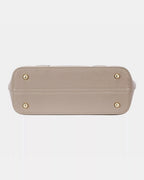 David Jones Leather Tote Bag with Gold Hardware - Charmdeals