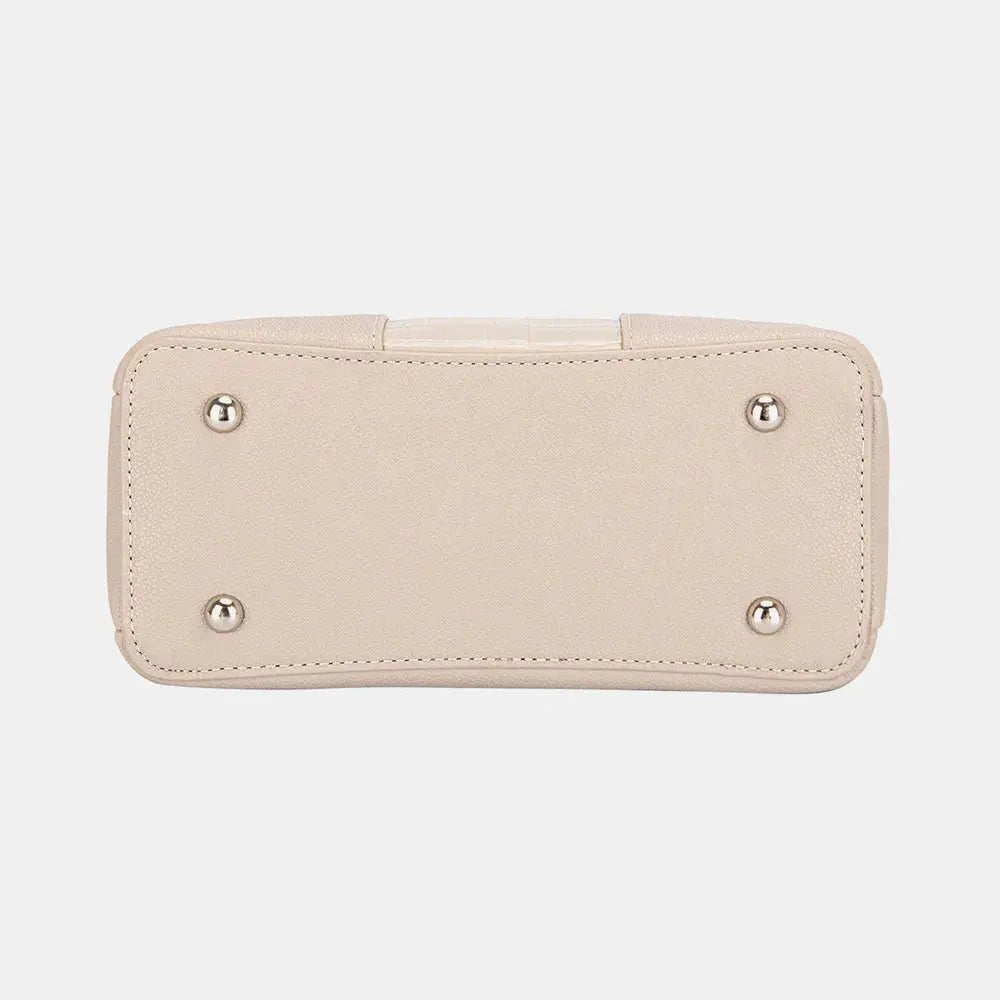 David Jones PU Leather Crossbody Bag - Charmdeals