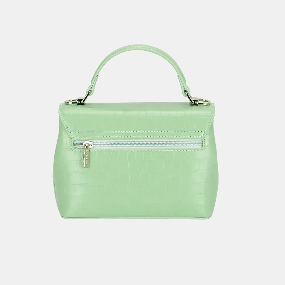 David Jones Texture PU Leather Handbag - Charmdeals