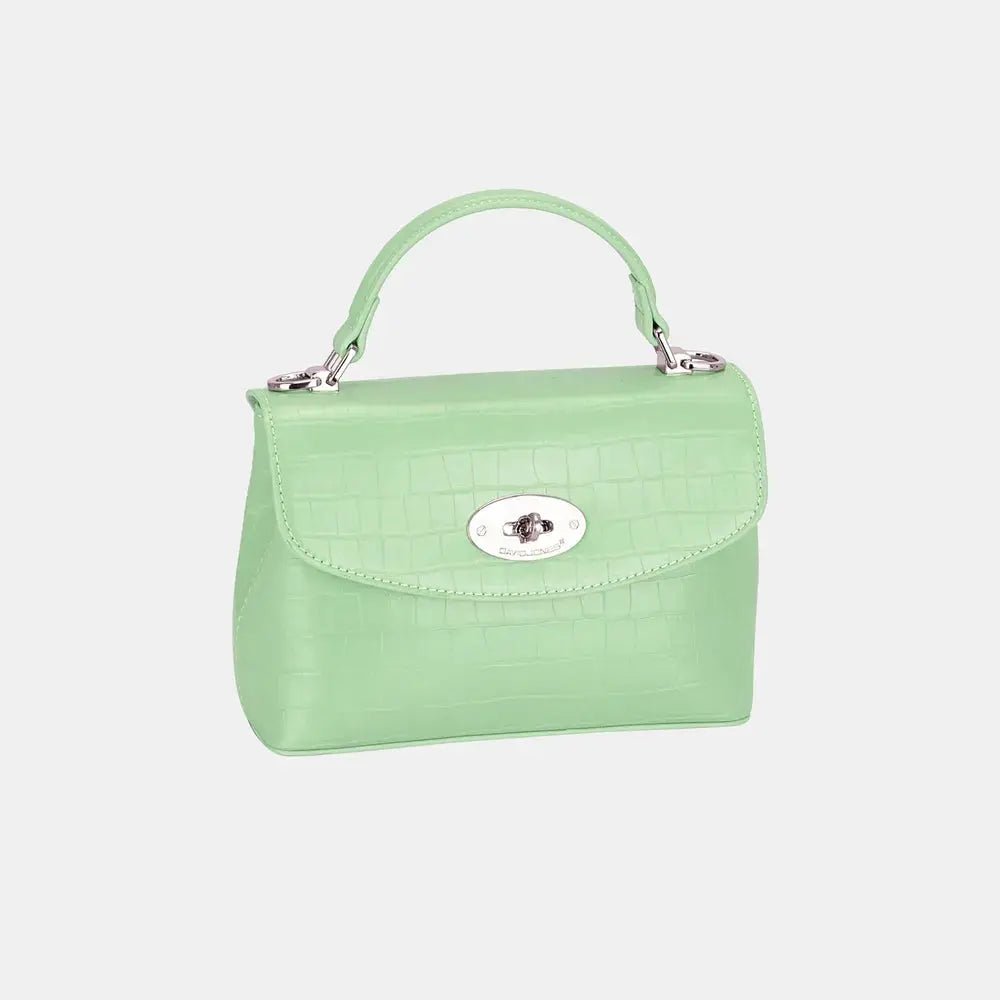 David Jones Texture PU Leather Handbag - Charmdeals