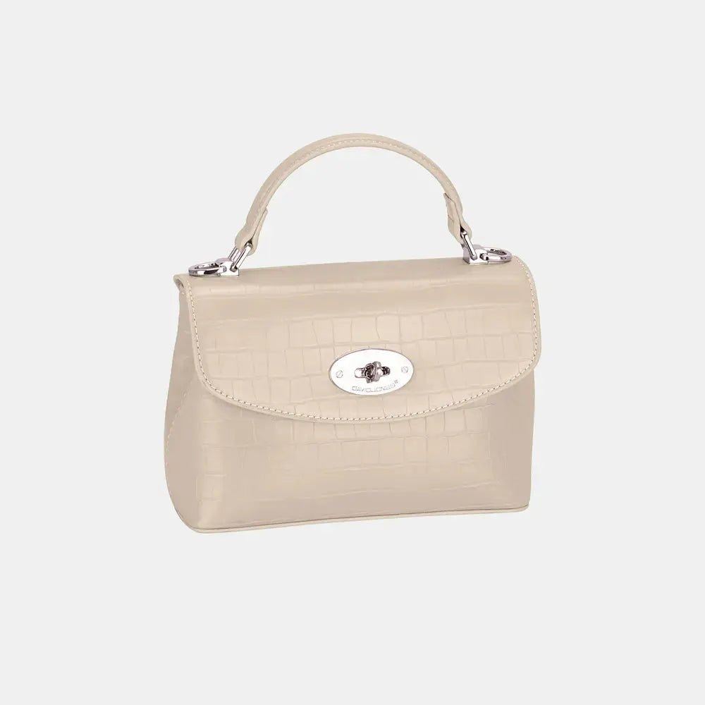 David Jones Texture PU Leather Handbag - Charmdeals