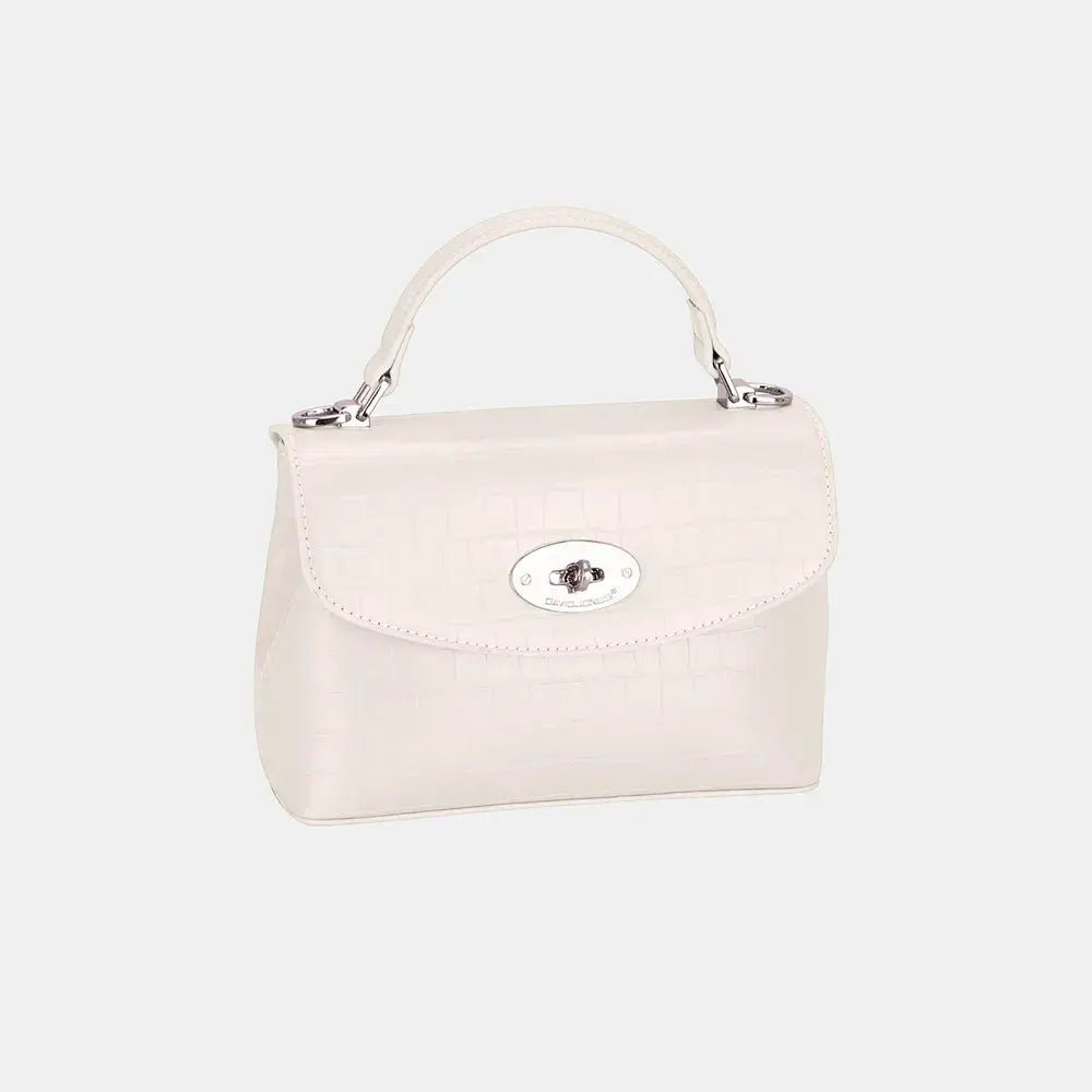David Jones Texture PU Leather Handbag - Charmdeals