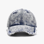 Distressed Cotton Adjustable Baseball Cap - Charmdeals