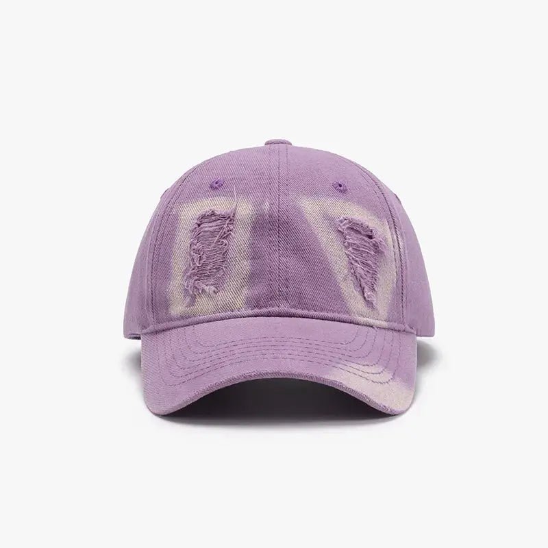 Distressed Cotton Baseball Cap - Charmdeals