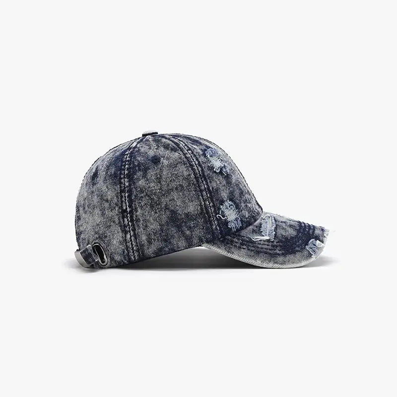 Distressed Cotton Baseball Cap - Charmdeals