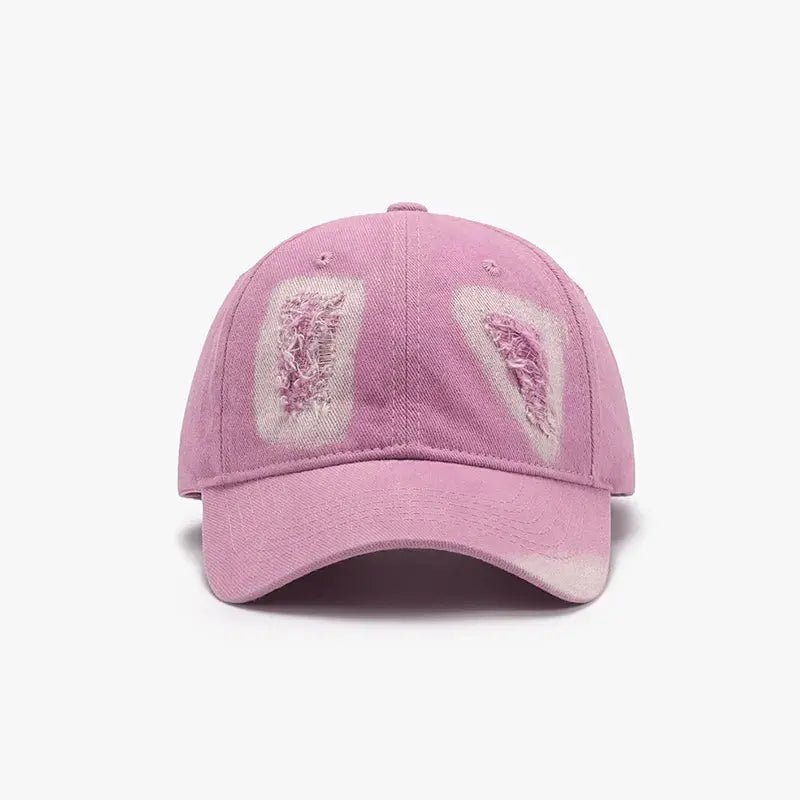 Distressed Cotton Baseball Cap - Charmdeals
