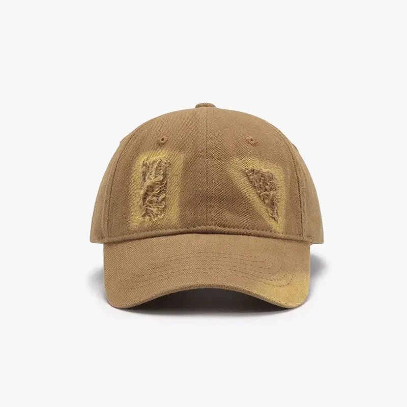 Distressed Cotton Baseball Cap - Charmdeals