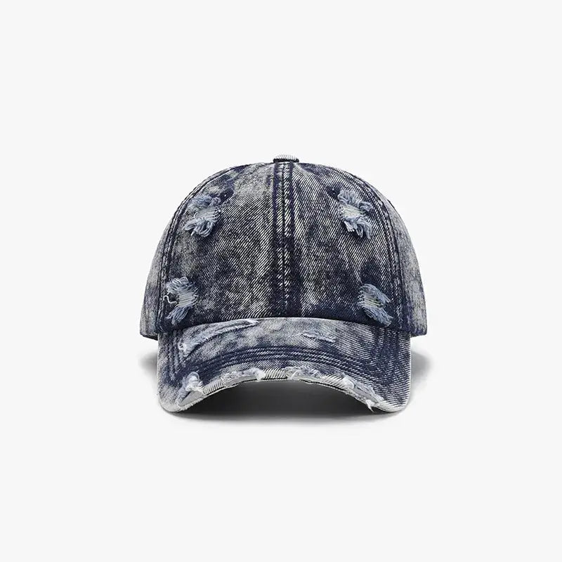 Distressed Cotton Baseball Cap - Charmdeals