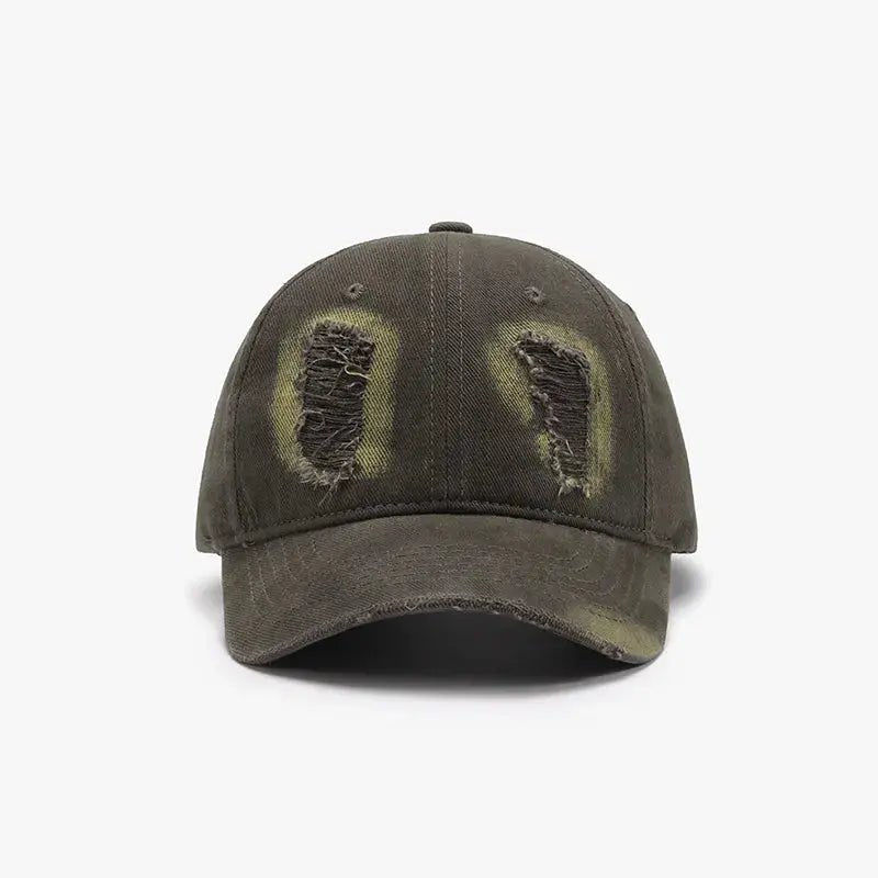 Distressed Cotton Baseball Cap - Charmdeals