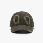 Distressed Cotton Baseball Cap - Charmdeals