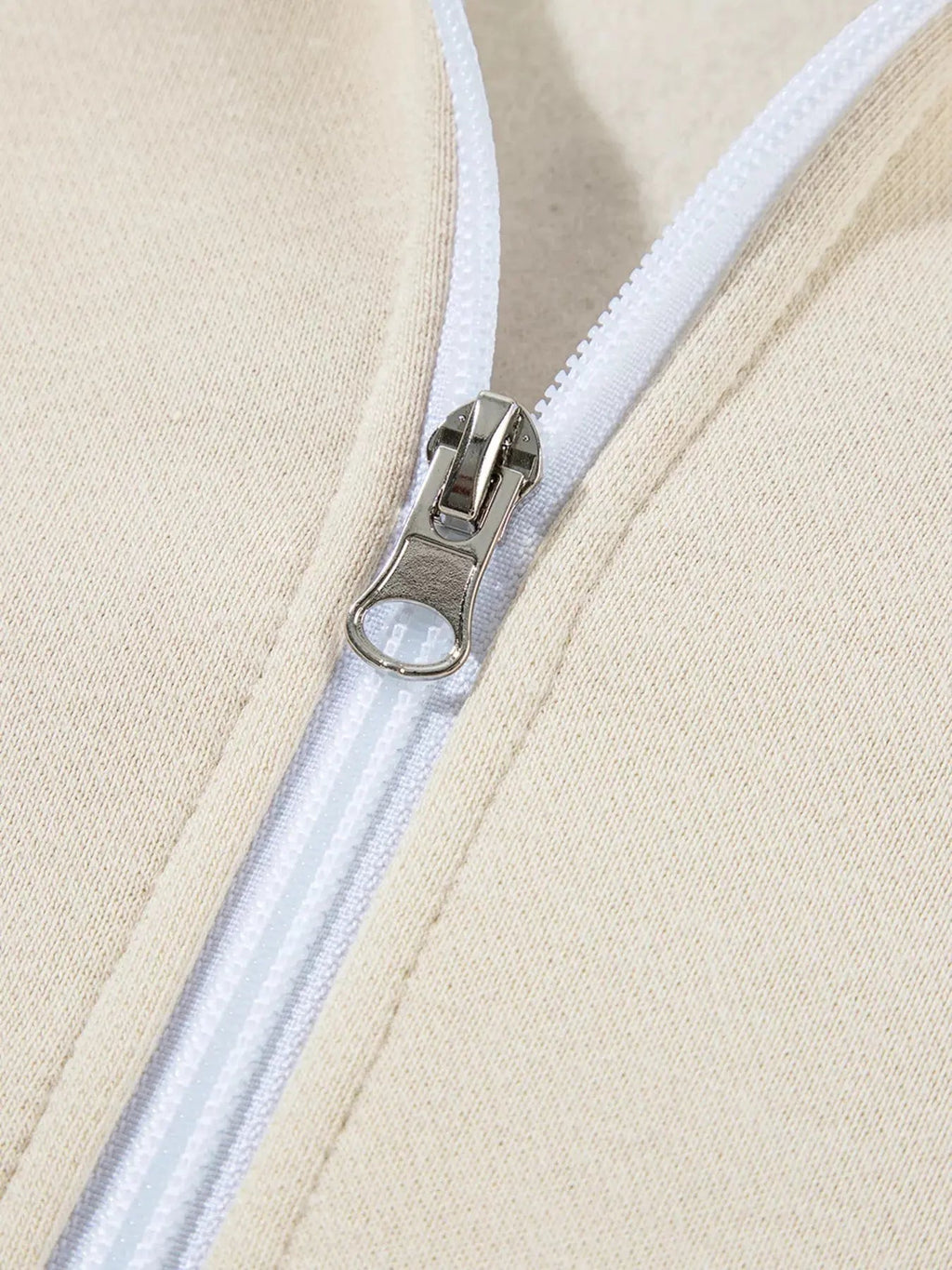 Drop Shoulder Zip Up Jacket and Drawstring Pants Active 2pcs Set - Charmdeals