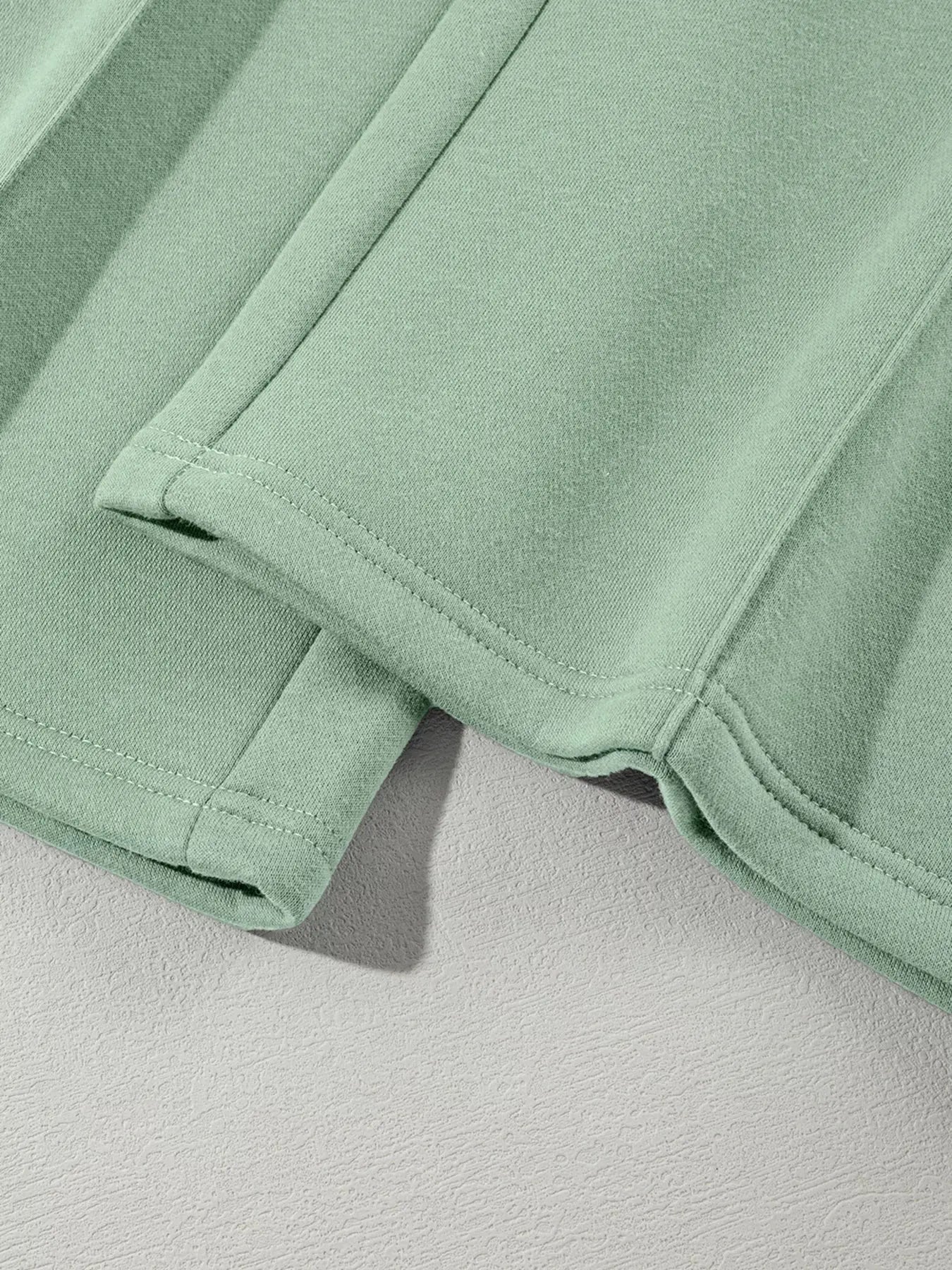 Drop Shoulder Zip Up Jacket and Drawstring Pants Active 2pcs Set - Charmdeals