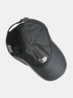 Embroidered Heart Washed Cotton Baseball Cap - Charmdeals