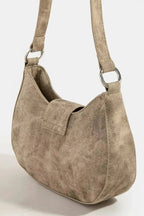 Fame Buckle Detail Hobo Shoulder Bag - Charmdeals