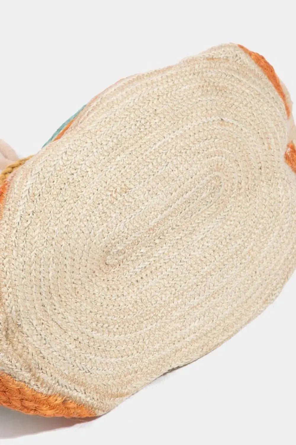 Fame Wavy Rainbow Straw Tote Bag - Charmdeals