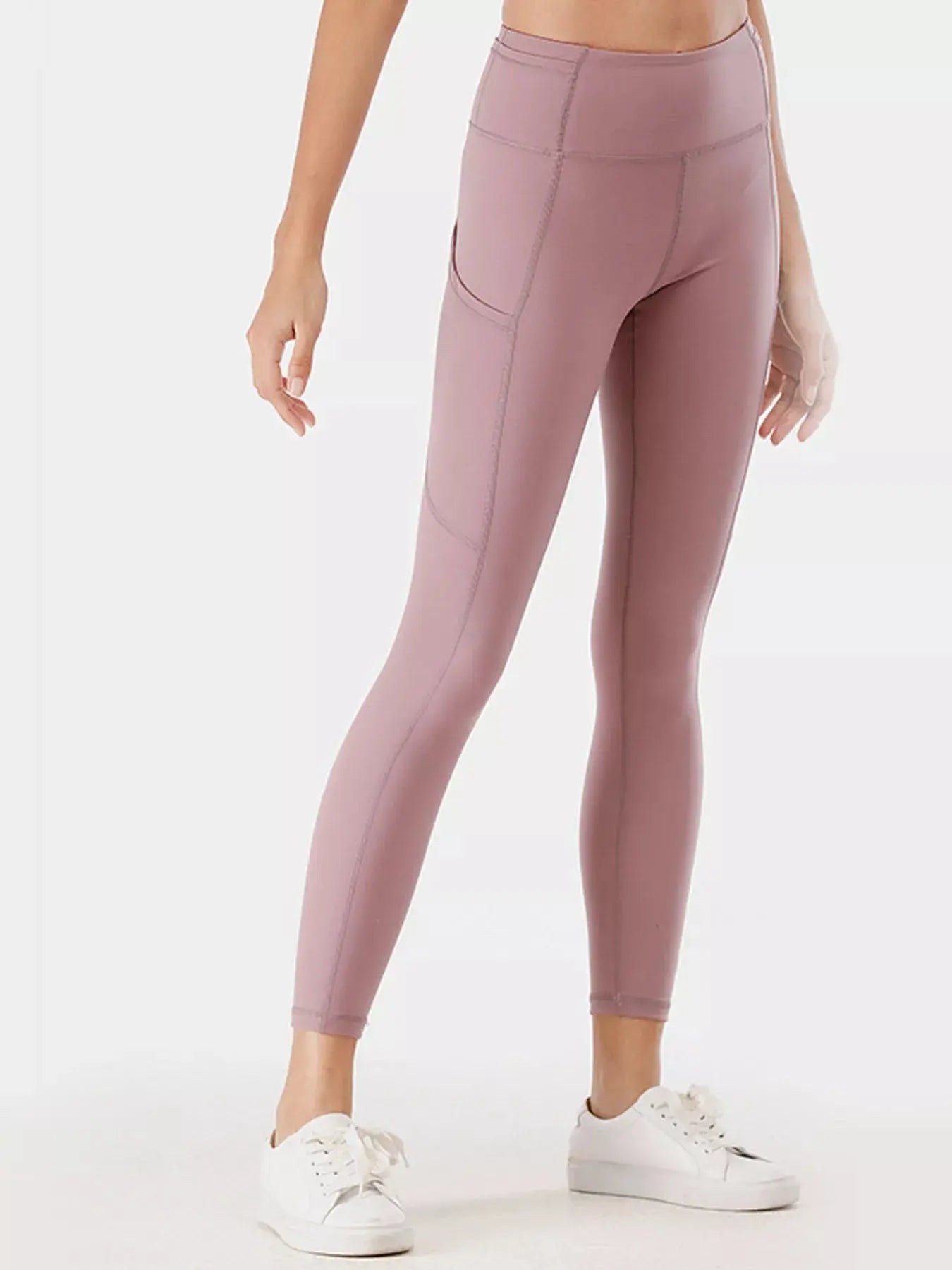 Full Size High - Waisted Active Leggings with Pockets Plus Size - Charmdeals