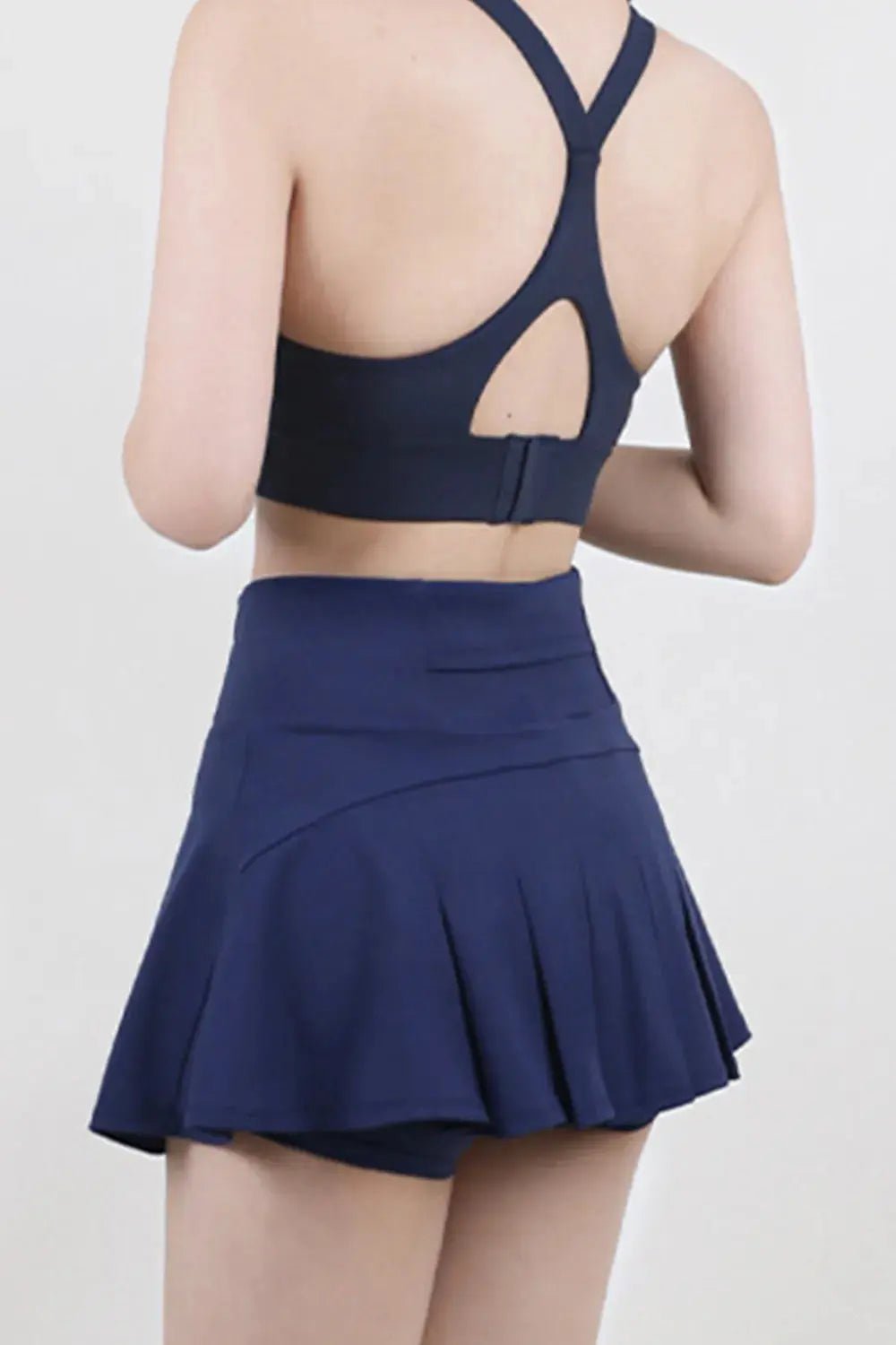 High Waist Pleated Active Skirt - Charmdeals