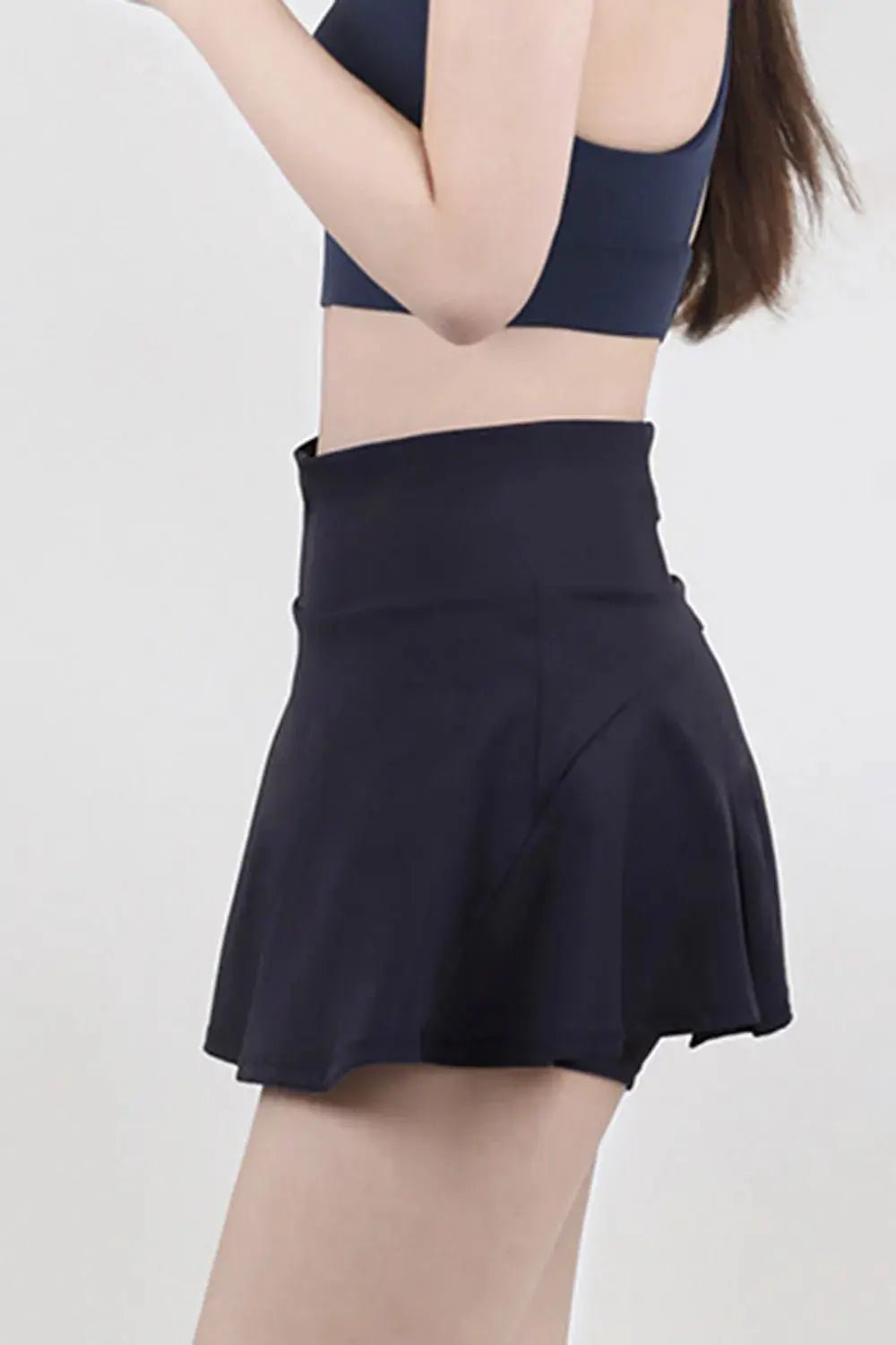High Waist Pleated Active Skirt - Charmdeals